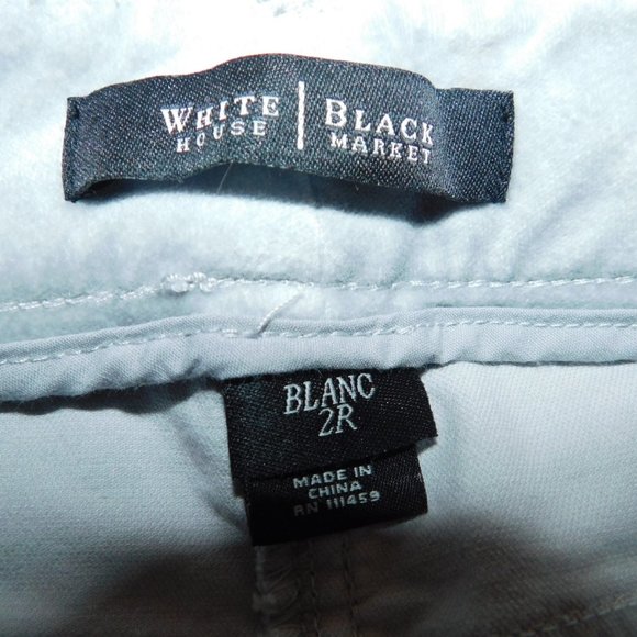 White House Black Market Blanc Velvet Pants Size 2 - Picture 6 of 8